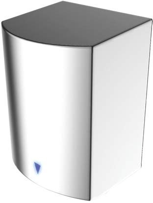 RS PRO Edelstahl Händetrockner Automatisch 900W Poliert, Luftdurchsatz 116m³/h, 175mm x 277mm x 201mm