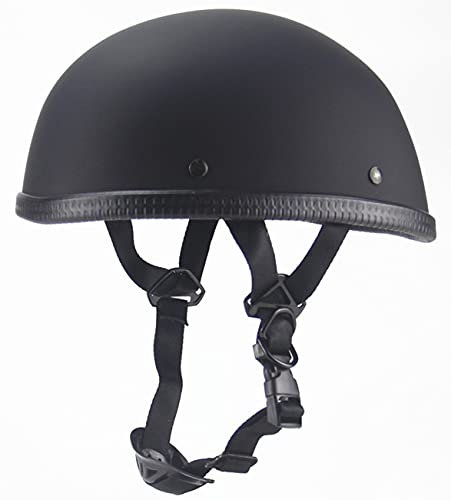 Motorrad-Helm Jethelme Retro Helm mit ECE/DOT Zulassung Roller Helm Moped Halbschale Brain-Cap Scooter-Helm Retro Half Helm für Cruiser Chopper 2,M=57-58CM