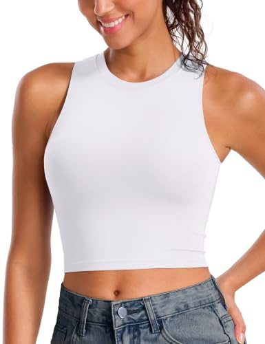 BAYDI Nudi High Neck Sport-BH Damen ohne Bügel | Herausnehmbare Pads, Weich Gepolstert, Lang Geschnittenes Crop-Top, Yoga, Fitness, Workout und Alltag