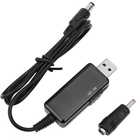 USB zu DC Ladekabel, Universal Stromkabel Hohlstecker Netzkabel Ladekabel A auf Stecker Buchse Konverter Power Kabel für Funkgerät Router Mini Lautsprecher und mehrer Geräte