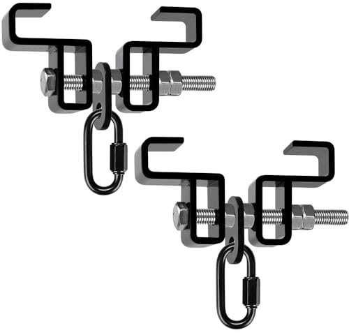 SELEWARE Steel I Beam Heavy Bag Hanger, Heavy Duty I-Beam Clamp Boxsack Halterung Boxsack Aufhängung Deckenbefestigung Gym Muay Thai Training, Heavy Bag Mount Boxing Punching Bag Hanger