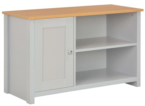 CKioict TV möbel DVD Schrank Wohnzimmer Möbel TV-Schrank Grau 95x39x58 cmFür Wohnzimmer und Esszimmer