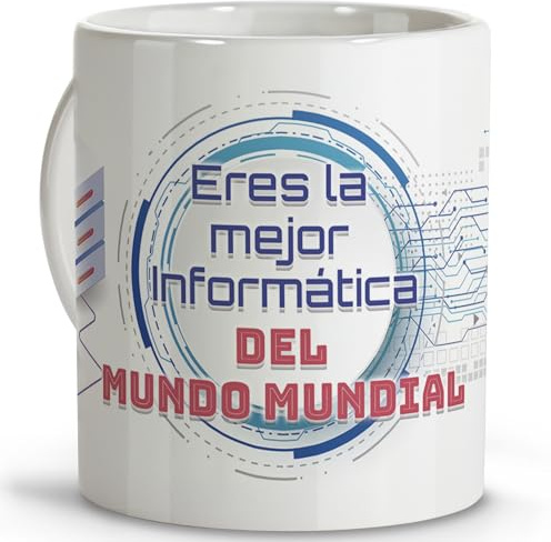 LolaPix Regalo informatico friki. Tazas originales para regalar. Regalos para informáticos. Tazas personalizadas. Taza cerámica 330 ml.