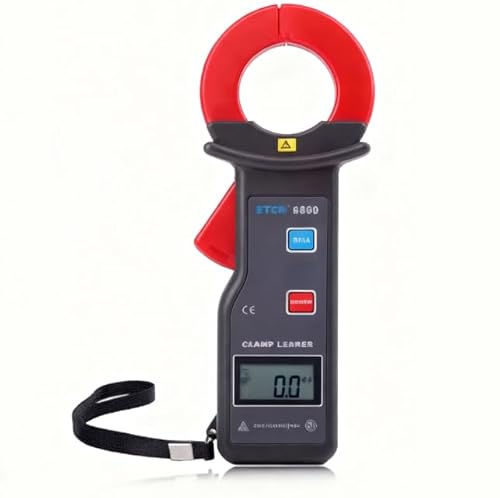 Pinza Amperometrica per Corrente di Dispersione, Tecnologia CT, tester digitale Comunicazione USB, CA 0 MA-600 A con Materiale ABS (per Norme di Sicurezza IEC1010)