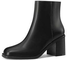 QUEEN HELENA Tronchetti Casual Eleganti Stivaletti con Tacco Donna WS31605 (Nero, Sistema Taglie Calzature EU, Adulto, Donna, Numero, Media, 41)