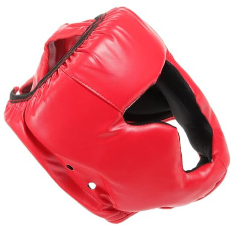 GOOHOCHY Boxen Kopfbedeckung Helm Für Herren Wrestling Karate Kampf Schutzhelm Mit Leder Und Schaumstoffpolsterung Für Junge Mädchen Jugendliche Und Erwachsene in Verschiedenen Sportarten