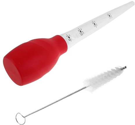 MAGICLULU Silicone Turkey Baster Cleaning Brush Cooking Gadgets Small Baster Liquid Marinating Tube BBQ Basting Brush