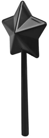 Akozon d'assaisonnement en Forme d'étoile – Salière et Poivrière Magique en Noir, Blanc et Rose – pour la Cuisine et les Repas à la Maison (BLACK)