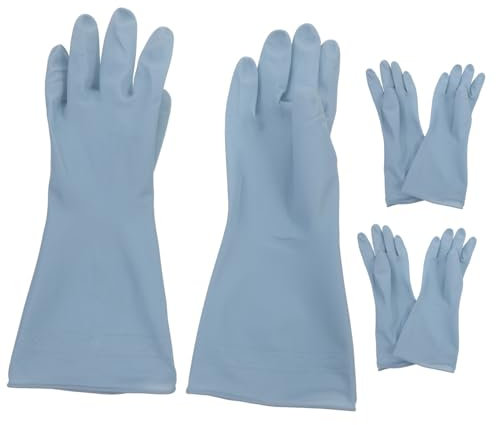 IWOWHERO 3paare Spülhandschuhe Für Küche Aus Langlebigen Materialien Wiederverwendbar Für Geschirrreinigung Lebensmittelzubereitung Und Gartenarbeit Leicht Und Komfortabel