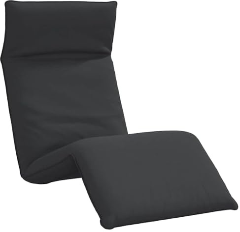 vidaXL Sonnenliege Klappbar Schwarz 175x54x8,5 cm Oxford-Gewebe