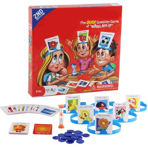 CIYIN Vem är jag gissningsspel, Vem är det för barn, rasande gissningsspel vad jag spelar, Guess Who Am i, Family Gissing spel, logiskt argumentation leksak för 2–6 spel