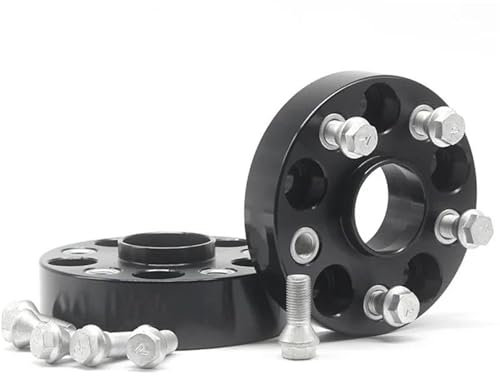 HHRDYY Auto Spurverbreiterungen Für VW Für Bora Für Golf III IV Für Passat Für Polo Räder Spacer Hub Spacer Radzentrier-Distanzstücke(Schwarz 45 mm)