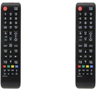 ATOMUSERLY 1-2 Piezas de Repuesto Control Remoto Universal for el hogar for AA59-00741A 3D Smart TV Aa59-00603a AA59-00496A AA59(2PCS)