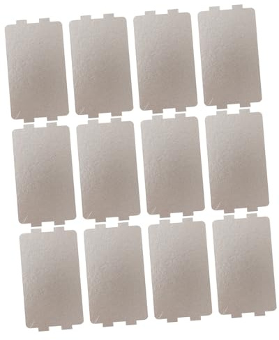 BESPORTBLE 12 piezas Placa Mica para Microondas Resistente al Calor Aislamiento y Protección contra Quemaduras Cubierta Onda Microondas