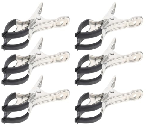 Saxophon für Blasinstrumente aus Edelstahl Reparaturclip | Klarinetten Einkerbungsclip, Rutschfester Ledergriff, Silberfarbene Ausführung, Einfach zu Bedienen