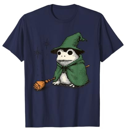 Cottagecore Frog Wizard - Camiseta de fantasía caprichosa Camiseta