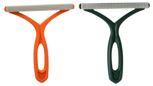 Lurrose 2 Stück Katzenhaarentferner Fusselbürste aus Pp mit Einfachem Bedienung und Schont Kleidung für Outdoor Reisen in Modischem Design Orange