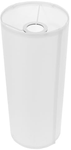 Ersatzlampenschirm Stehlampe Stoff Zylinder 3, 6cm E27 Weiß | Schlafzimmer und Wohnzimmer, Dezente Form, Langlebige Eisenkonstruktion, Weiches Licht