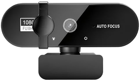 YVAAASIYC Webcam for PC 4K Mini telecamera 2K Full HD con microfono 30fps USB Web Cam for riprese video automatiche su e laptop(1080P Upgraded)