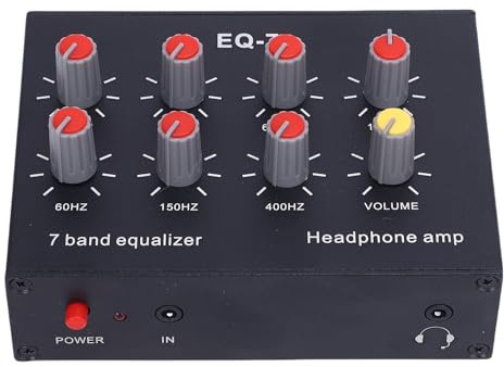 MENDUNER Equalizzatore EQ a 7 Bande con Controllo ± 12 DB | Processore Audio Digitale a 2 per Amplificazione Stereo per Auto e Cuffie