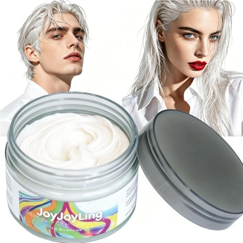 Cire Colorante Temporaire Lavable pour Cheveux Couleur Gel Colorant Facile à Rincer pour Enfants,Hommes,Femmes Teinture Cheveux Fêtes,Cosplay,Halloween