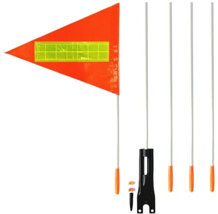ZYIHNIRB Fahrradfahne mit Stange für Kinder, Fiberglasstange, Robuste, Gut Fahrradfahne, für Fahrradfahrende Kinder mit Stuhlrädern, 30cm
