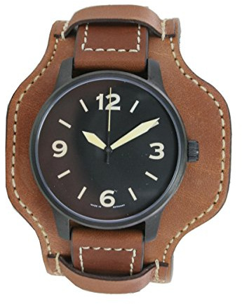 Aristo Herren Uhr Armbanduhr Automatic FT-Black Fliegeruhr 0H09 Leder