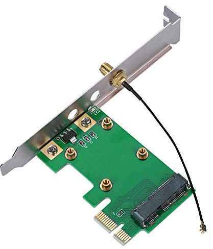 ASHATA PCI-E Express Riser Netzwerkkarte Adapter - Wireless Konverter mit Einfacher Installation - Kein Treiber