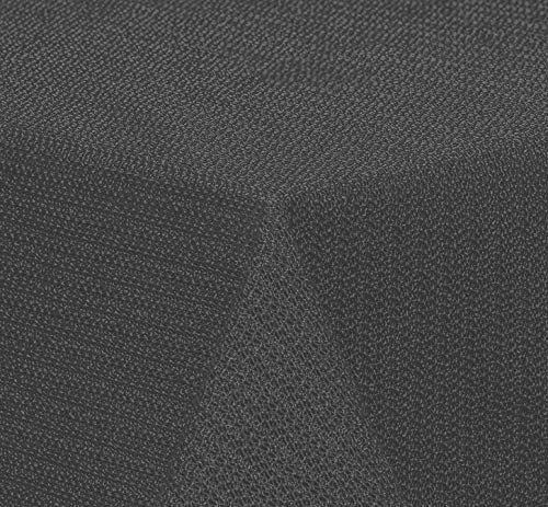 Brandsseller Gartentischdecke 110x140 cm Tischdecke mit Paspel Outdoor Tischtuch rechteckig Weichschaum für Garten, Terrasse, Balkon wetterfest rutschfest - Grau