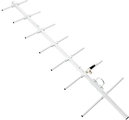 HYS UHF 100W 7 Element Beam 70 cm Outdoor Portable Pre-Assembled Collapsible Yagi HT Antenna with U-Bolt for 430Mhz Ham Mobile Digital Radio/Motorola Repeater