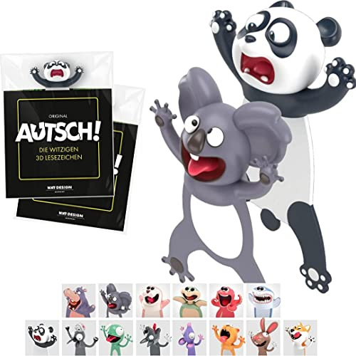 KXT Original AUTSCH! Die witzigen 3D Lesezeichen Tiere (Die Vegetarier)