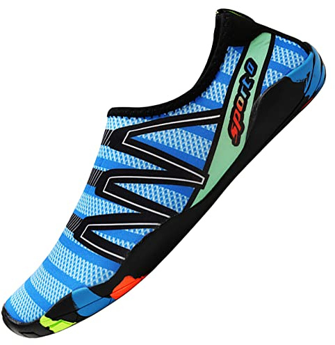 Tolaler Wasserschuhe Damen und Herren, Verdickte, rutschfeste, Schnell Trocknende, Robuste und Langlebige Strandschuhe/Reisen/Strand/Schwimmen