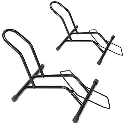 Sonnewelt 2 x Fahrrad Ständer Shopständer für Fahrräder Fahrradständer Boden bike stand 20 bis 29 Zoll Geeignet für Vorderrad oder Hinterrad für Ihre Garage, Haus oder Fahrradgeschäft Faltbar