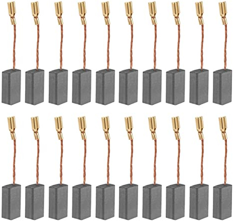 20 Piezas Cepillos de Carbono Para Motor, Reemplazables Grandes Cepillos Eléctricos Conductores para Taladro de Motor 100, 5x8x16mm