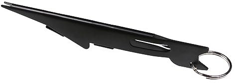 Angelknoten Bindewerkzeug, Angelschnur Schnelles Knotenbindewerkzeug Fliegenfischen Anglerzubehör Nagelknoten Bindewerkzeug für Haken, Köder und Schnur, Schwarz