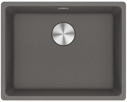 Franke Maris MRG 110-52 - Fregadero de granito con control excéntrico, color gris piedra 125.0683.102
