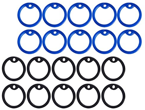 20Pcs Dog tag Muffler Ring Pet Tag Mute Circle pet id Collar Rubber Silencers for Dog Tags ID Tag Silent Dog Silicone pet Silica Gel Puppy US