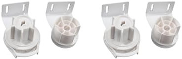 2 Set weiß Rollos Schatten Kupplung Halterung Ersatzteile Kits für 50 mm Rohr