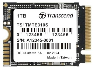 Transcend 1TB MTE310S PCIe 2230 SSD, 5000MB/s, for Steam Deck, Surface Pro | Lower Power Consumption, NVMe M.2 Internal Solid State Drive for ASUS Ally, Mini PCs