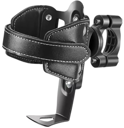 Lenker Leder Cup | Motorrad Leder Getränkehalter | Getränkehalter | Motorrad Getränkehalter Getränkehalter Einstellbar Getränkehalter Leder Wasserflasche Halter