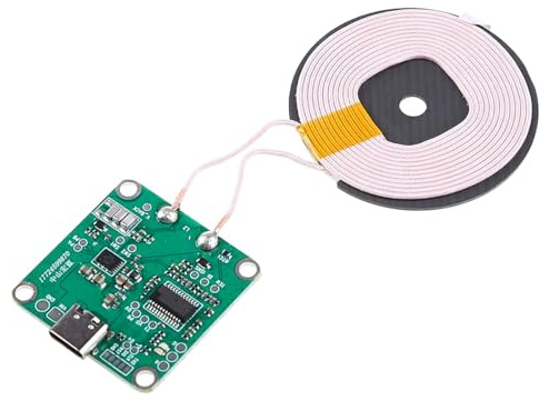 VOANZO Modulo di Ricarica Wireless Qi Performance Modulo di Trasmissione di Potenza 12V 20W con Distanza 0-10mm per soluzioni di Ricarica Wireless efficienti