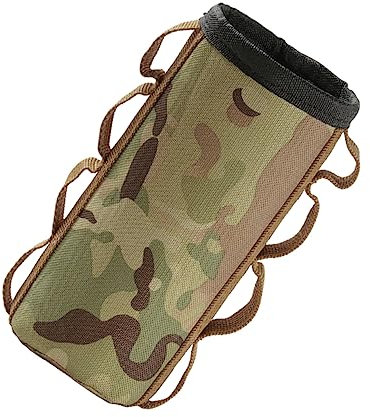 HONMEET Outdoor Camping Gas Canister Bag Flat Gas Tank Protector Sleeve Camouflage Insulated Storage Cover for Portable Stove Canister