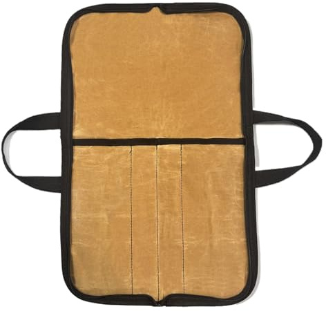 Knivar rullväska, knivväska - Tungt bestick påse | Vaxad duk Portable Chef's Knives Storage Bag för köksverktyg för campingvandring