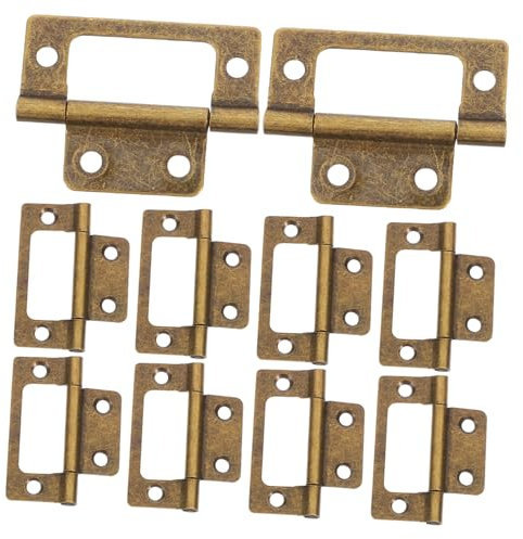 Homoyoyo 12pezzi Cerniere Per Mobili Antichi in Ferro Bronzo Anticato Ispessito Per Sportelli Di Armadietti e Porte Vintage Resistenti All Usura e Facili Da Installare