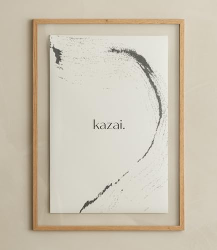 Kazai. Bilderrahmen 'Toke' | A2 / 40x50 / 40x60 | Design Holz-Bilderrahmen aus Berlin | Mit Passepartout und Doppelverglasung | Holz-Deko | Eiche