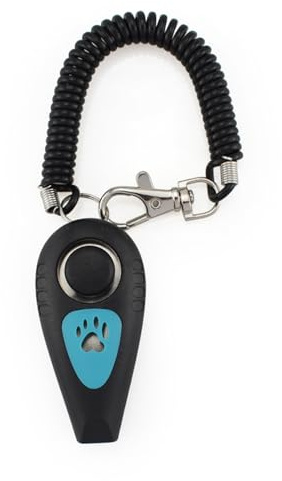 Hundetraining Clicker - 2 in 1 Haustier und Pfeife, Rückrufvorrichtung, einstellbares Volumen, ergonomisches Design | Verhaltenshilfe mit Handgelenksgurt für Hunde, Katzen, Vögel, kleine AniaI