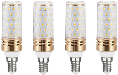 ZFQ E14 LED Lampen Warmweiss 3000K, 9W LED Maiskolben E14, 900LM, Energiesparlampe ersetzt 90W Birne, nicht dimmbar, AC 220-240V, für Kronleuchter Home Lighting Decor, 4 Stück