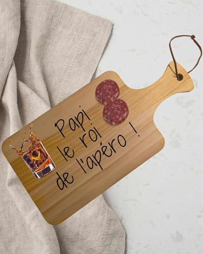 Planche à Découper personnalisé, Personnalisable pour l'Apéritif,cadeau personnalisé, cadeau crémaillere, planche apero drole, aperitif, ROI DE L'APERO