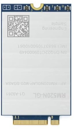 Rastapulz Scheda WLAN RM520N- 5GHz NRSub6GHz MmWave Module per computer portatili MIMO adattatore di rete wireless RM520NGL 5G