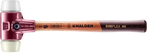 SIMPLEX-Schonhammer, Superplastik/Nylon; mit Tempergussgehäuse und hochwertigem Holzstiel | D=40 mm | 3078.040
